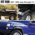 Front Smoke LED Side Marker Lights for Jeep Wrangler (1987-1995)