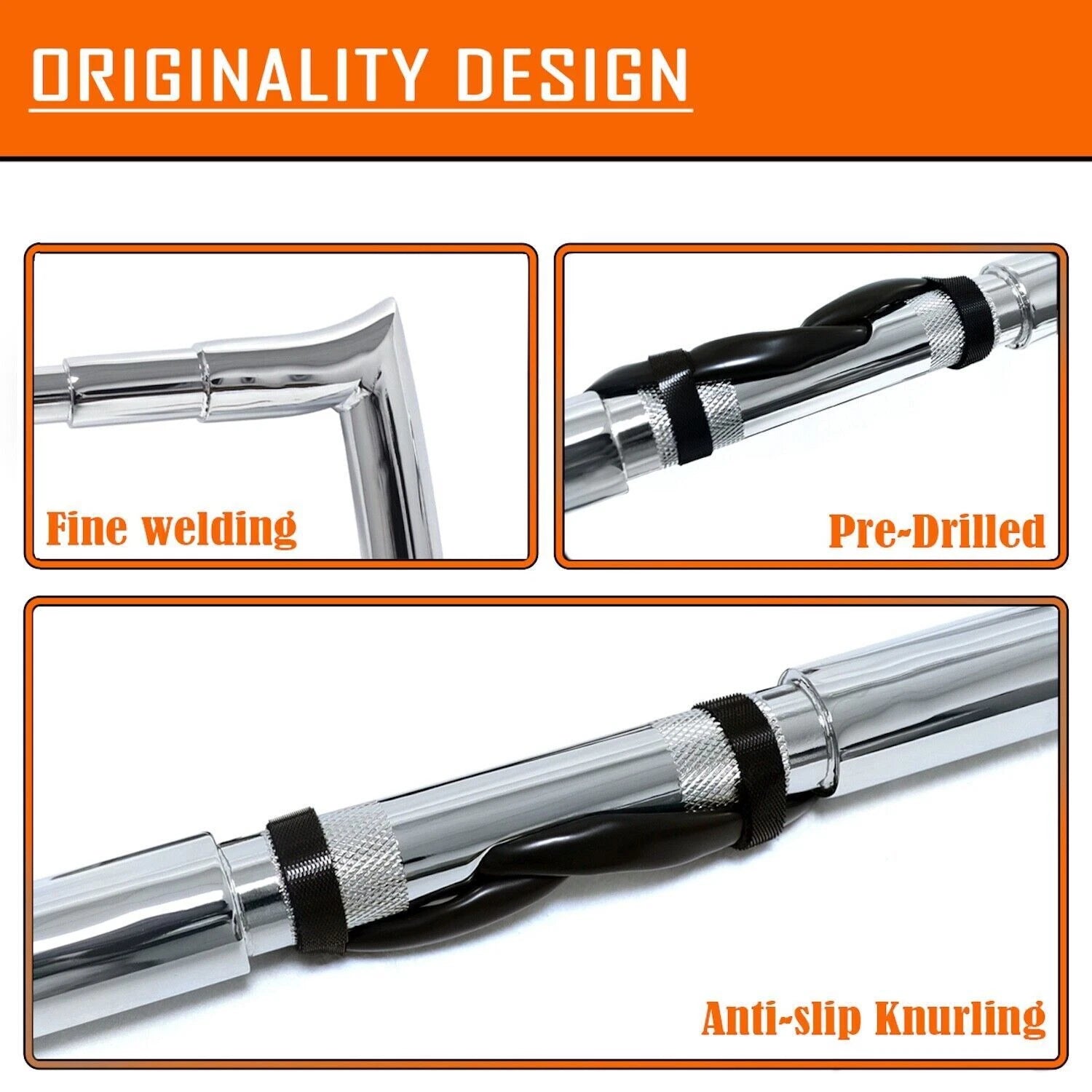 Prewired Handlebar for Road King FLHR FLHRC (2014–2015) 12" 14" 16" RISE