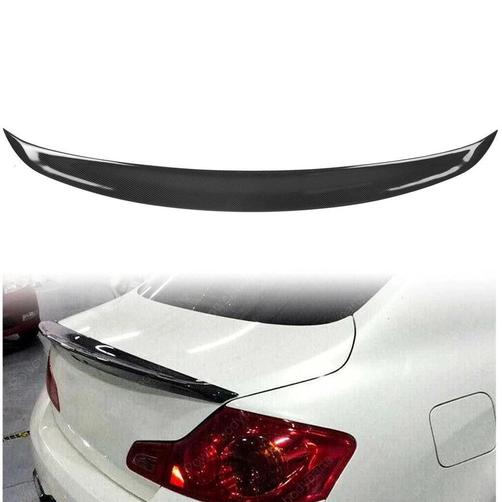 Rear Trunk Spoiler for Infiniti G35/G25 (2007–2015) Carbon Look Duckbill