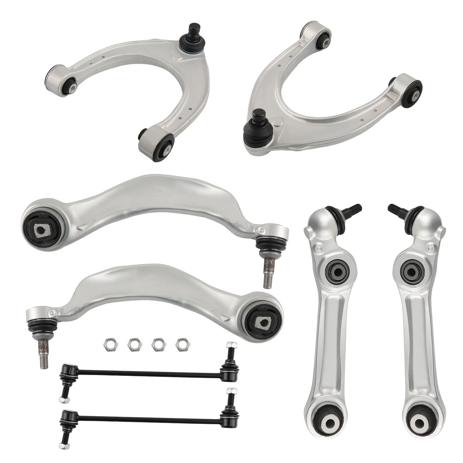 8x Suspension Front Control Arm Sway Bars for BMW 535i 550i 740Li 760Li (F07 F01)