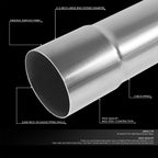 3" OD 90 Degree Mandrel Bend Exhaust Pipe for DIY Projects