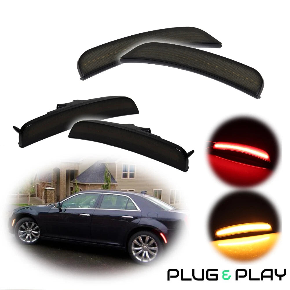 Set of 2 LED Side Fender Marker Lights for Chrysler 300 (2015–2023)