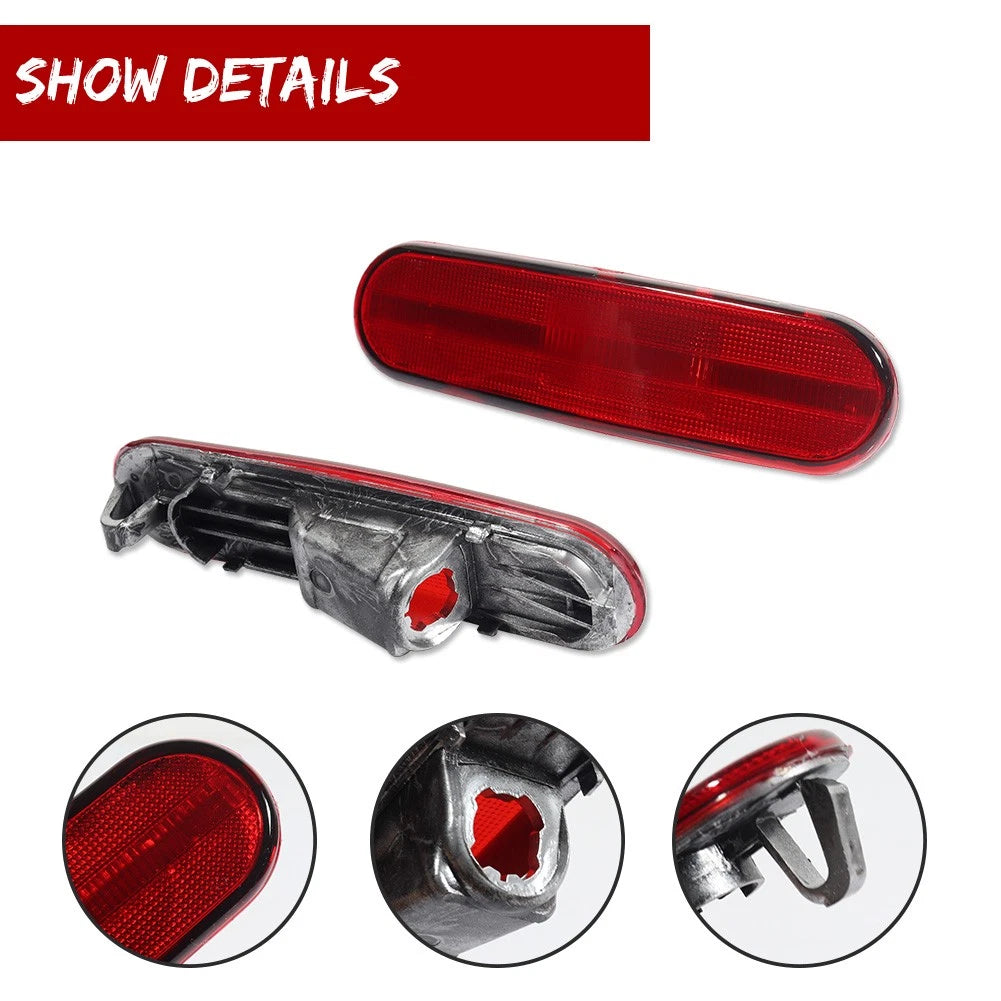 Rear Red Lens Side Marker Parking Light Kit for Honda Civic Si (2002–2005)