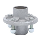 Set of 2 Galvanized Trailer Hubs for 4x4 Trailers (1" or 1.0625" Spindle)