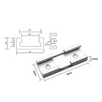 T Track Slot Fence Connector for Woodworking (800mm)