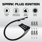 Set of 6 Spark Plugs + 3 Wires for Kia Sedona (2002–2005), XG300, XG350