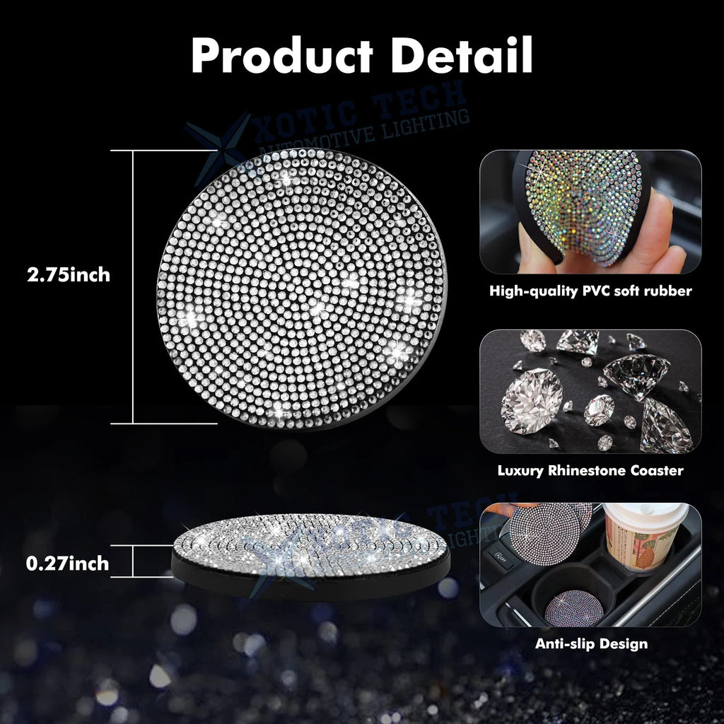 Rhinestone Gear Shift Cover for Universal Fit (-)
