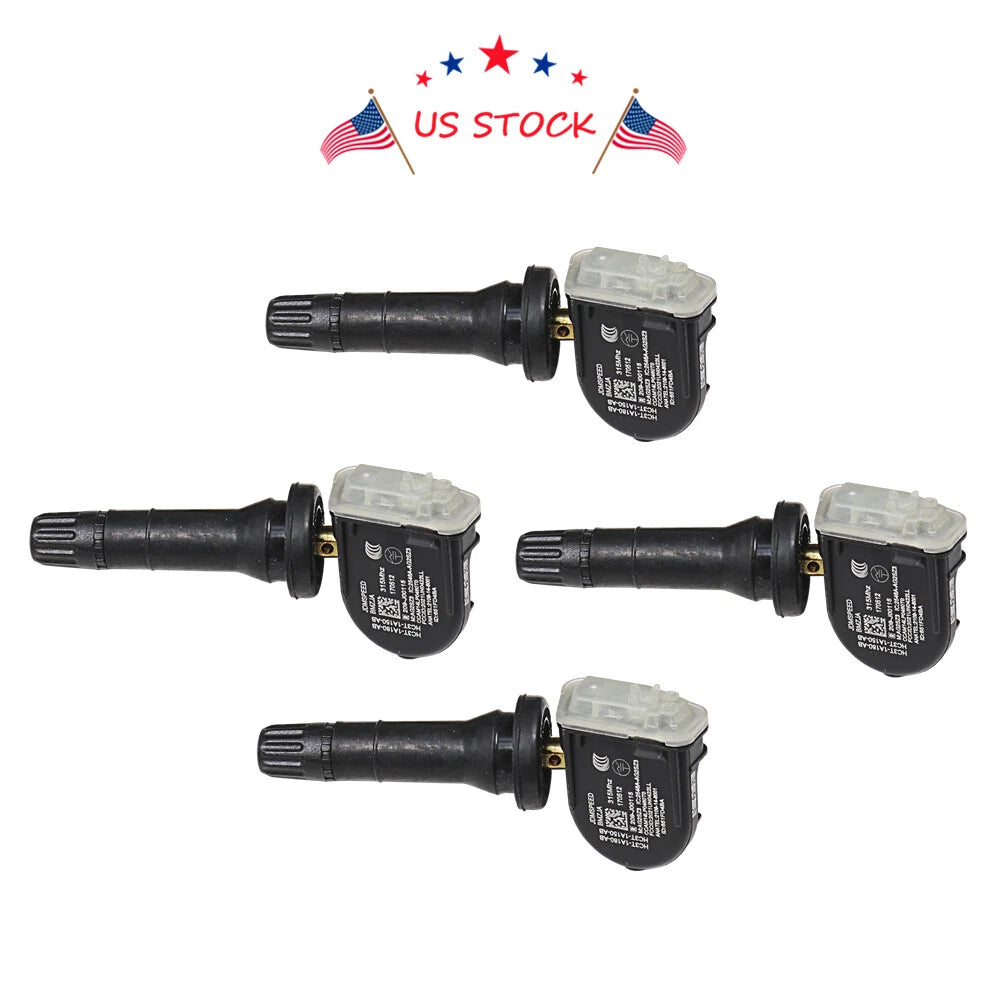 4X Tire Pressure Monitoring Sensors for Ford F-250 Super Duty (2017–2019)