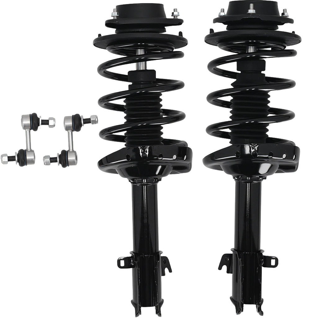 Set of 4 Complete Struts with Sway Bar Links for Subaru Legacy (2010–2012)
