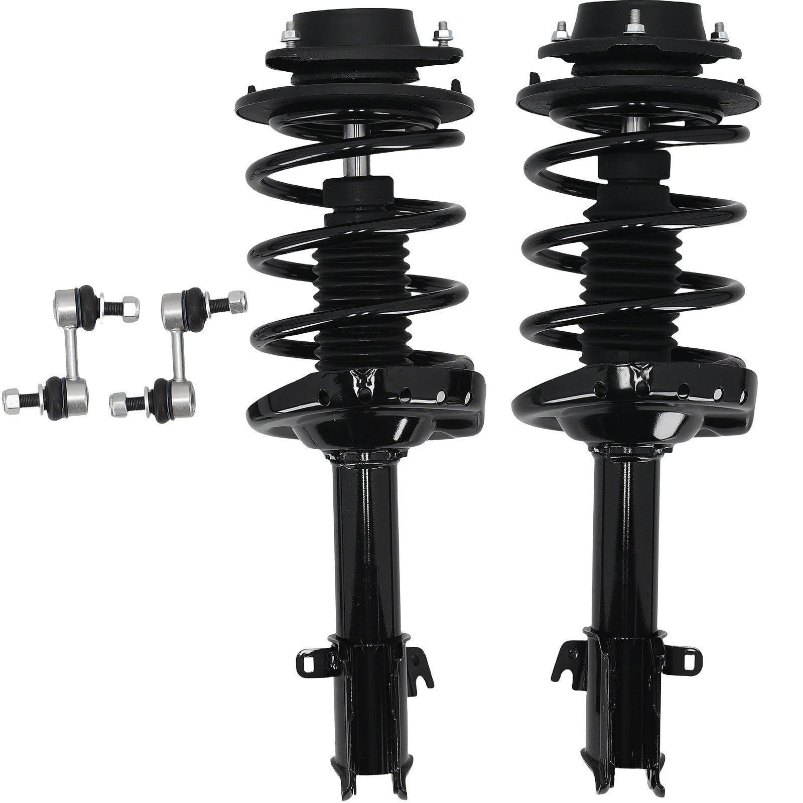 Set of 4 Complete Struts with Sway Bar Links for Subaru Legacy (2010–2012)