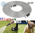25 FT Stainless Steel Flexible Garden Water Hose Pipe