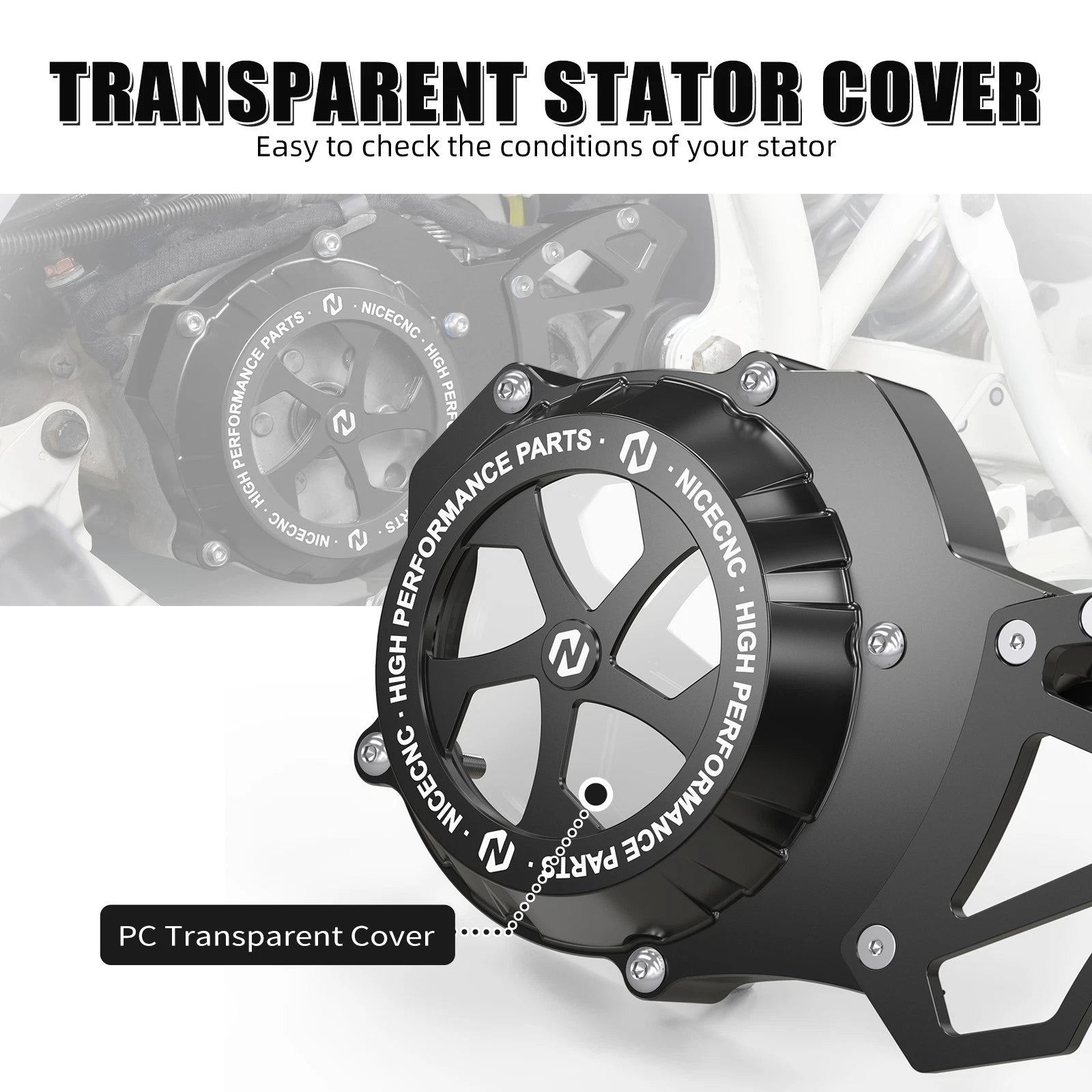 Engine Stator Cover for Yamaha Blaster YFS200 (2000–2006) Aluminum CNC-Machined