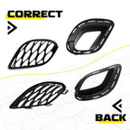 Fog Light Grilles Set of 2 for Dodge Charger (2015–2025) with Brackets
