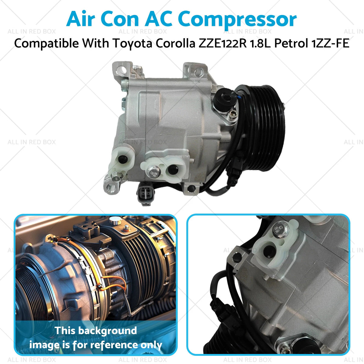 AC Compressor for Toyota Corolla ZZE122R (2002–2007) 1ZZ-FE