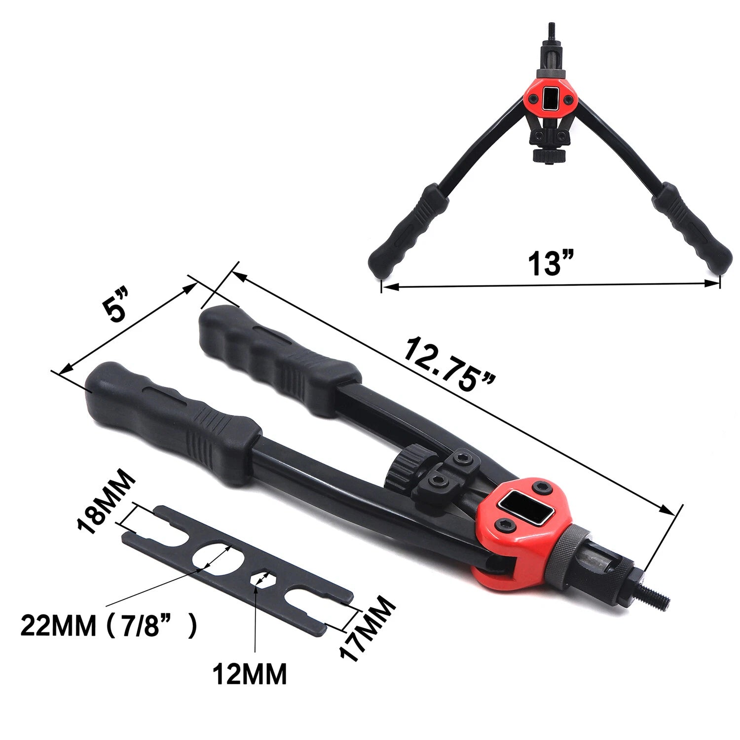 Rivet Gun Kit for Hand Nut Riveter 330mm (Rivnut Thread Setting Tool)