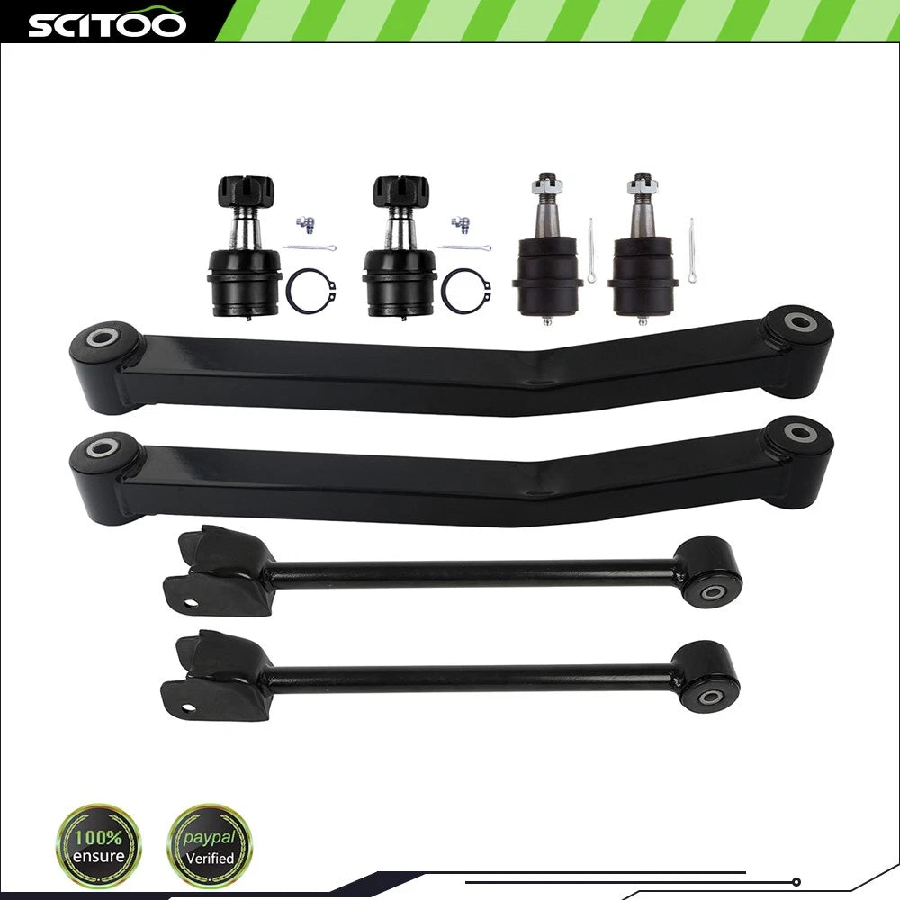 8Pcs Front Control Arm Ball Joint for Jeep Wrangler (2007–2018)