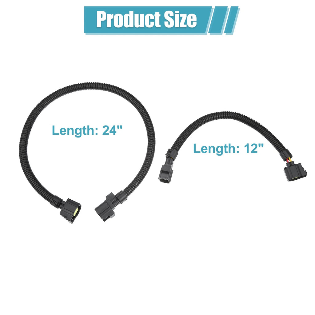 2Pcs Oxygen Sensor Extension Harness for Jeep Wrangler (2001–2019)