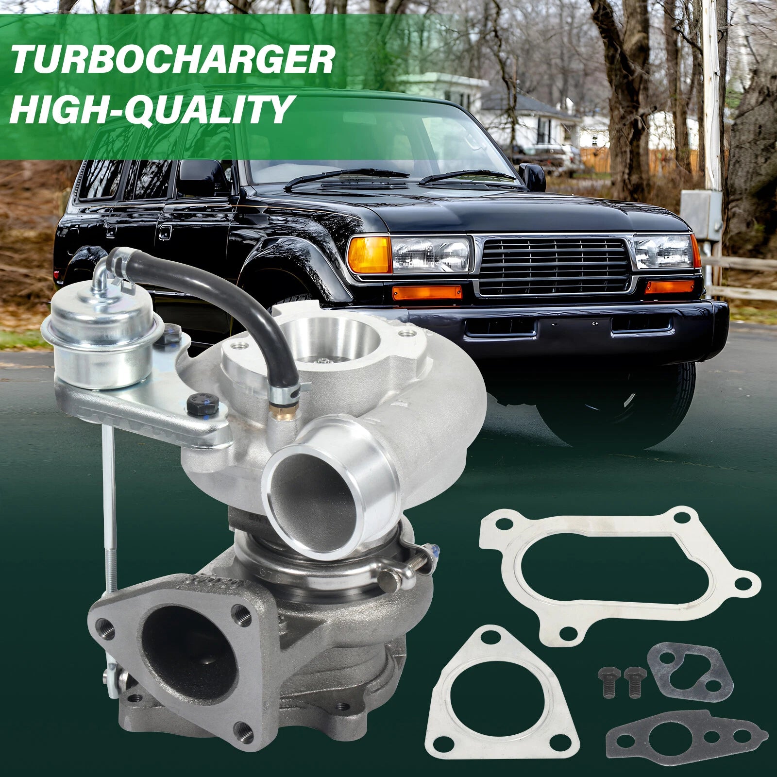 Turbocharger 17201-67010 for Toyota Land Cruiser 4.7L (2000–2007)