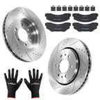 Front Brake Rotors and Pads Kit for Lincoln Navigator/Ford Expedition F-150 (2003–2023)