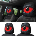 Halloween Scary Red Big Eye Head Rest Cover for Universal Front Seat (—)