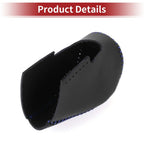 Car Gear Shift Knob Cover for Honda HR-V 2023-2024 Black Blue Faux Leather