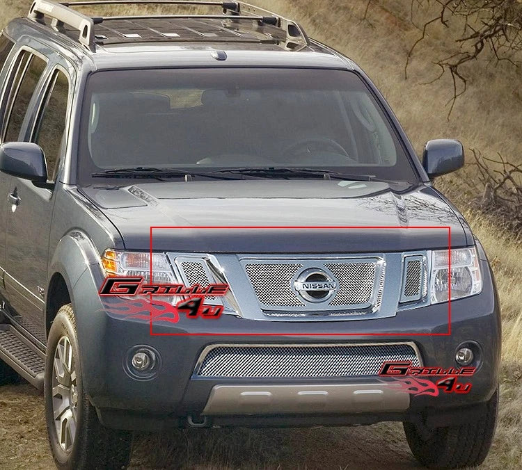 Stainless Chrome Mesh Grille Insert for Nissan Pathfinder (2008–2012)