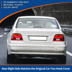 Rear Tow Hook Cover for BMW 525i 528i 530i 540i (No. 51128219075) White