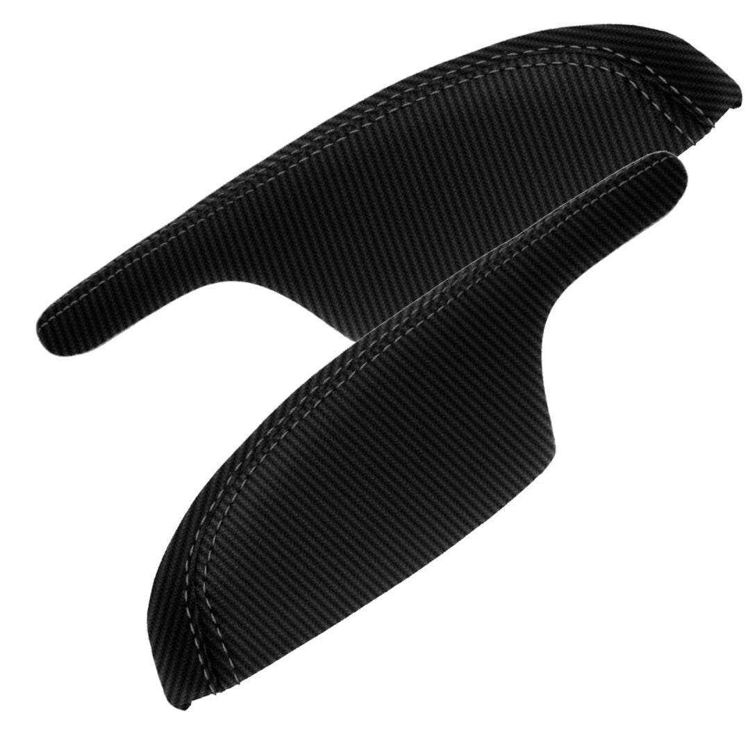 Door Panel Armrest Cover for Acura MDX (2001–2006) Carbon Fiber Black