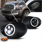Paw Print Style Clear Projector Lens Fog Lights for Sequoia/Tacoma/Tundra (2004–2017)