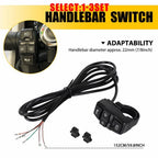 Handlebar Headlight Turn Signal Horn Switch for Motorcycle Scooter (1-3X)