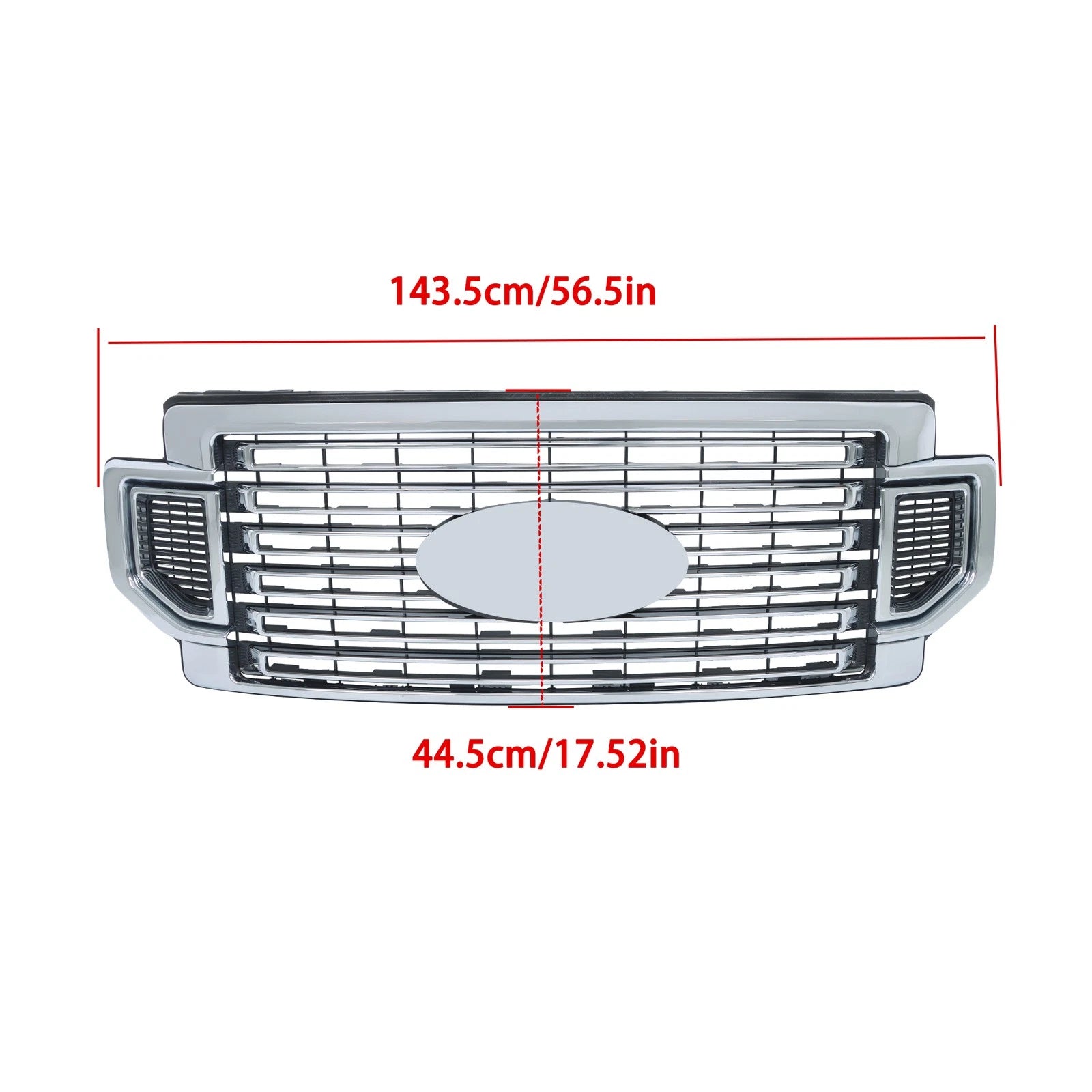 Chrome Front Grille for Ford F250 F350 (2020–2022)