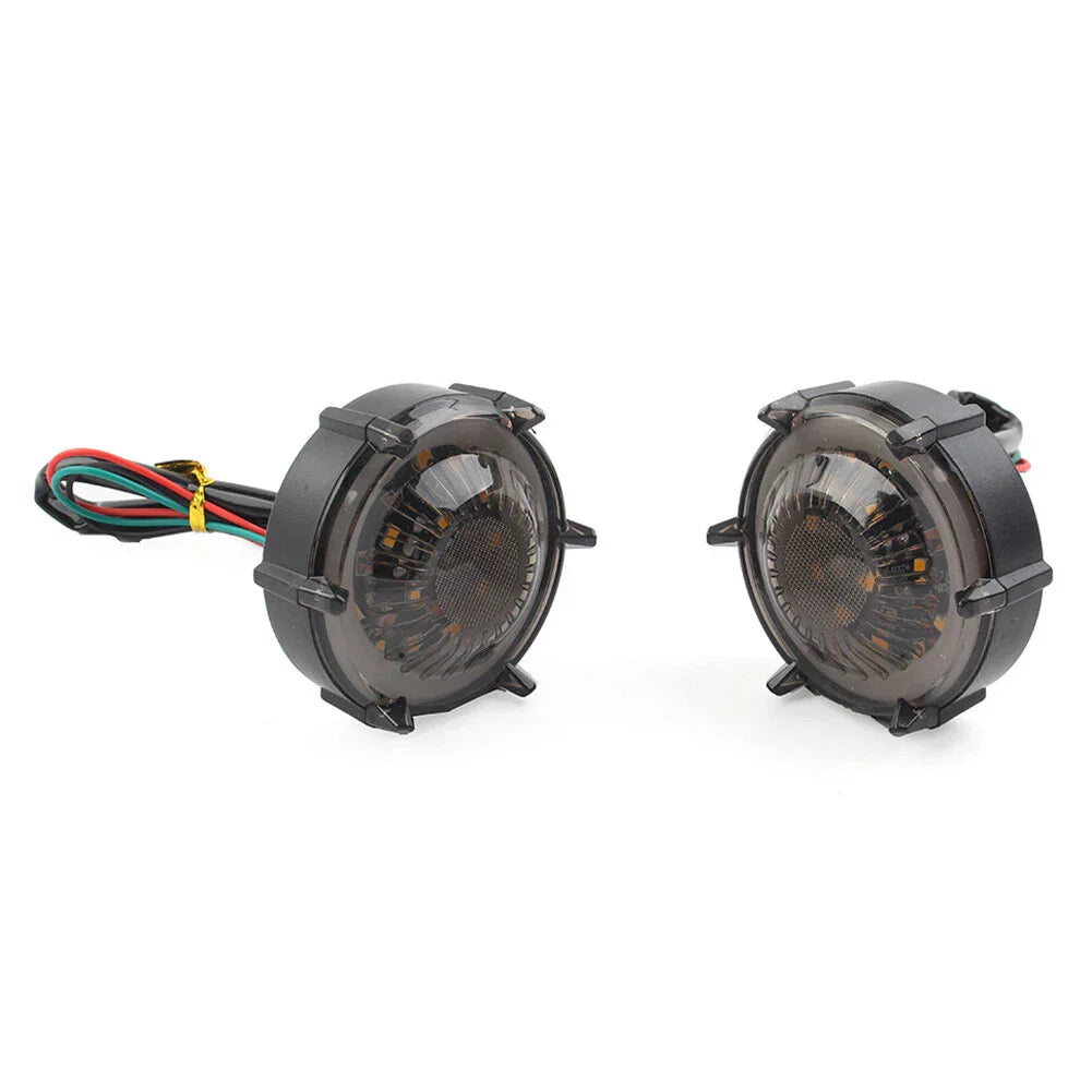 1 Pair LED Turn Signal Lights for Motorcycle - DRL Flashers