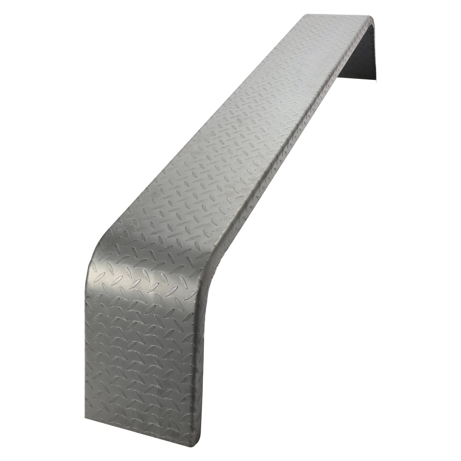 Set of 2 Steel Diamond Tread Plate Trailer Fenders for Tandem Axle (10-1/4"x72-7/8"x13")