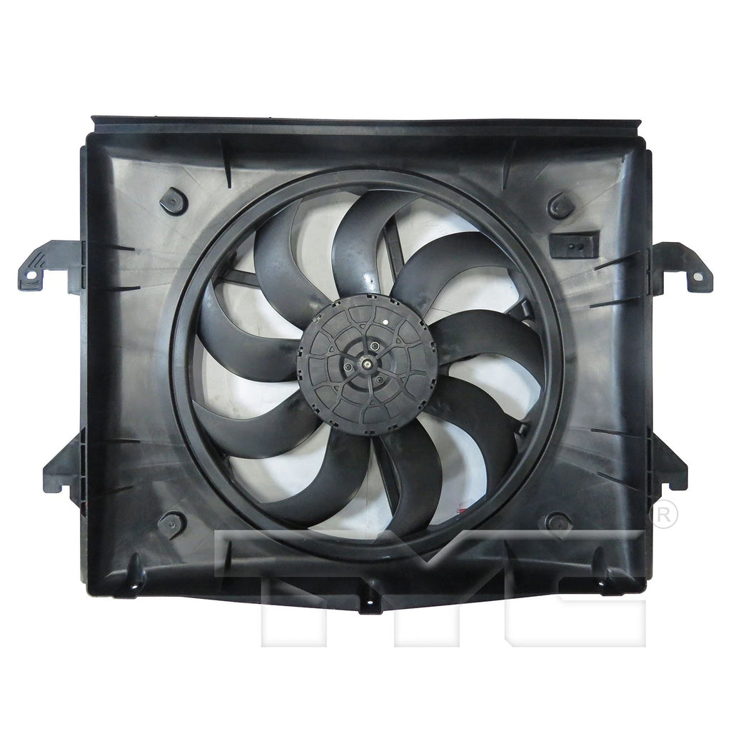 Replacement Plastic Radiator/Condenser Fan Assembly w/One Big Fan