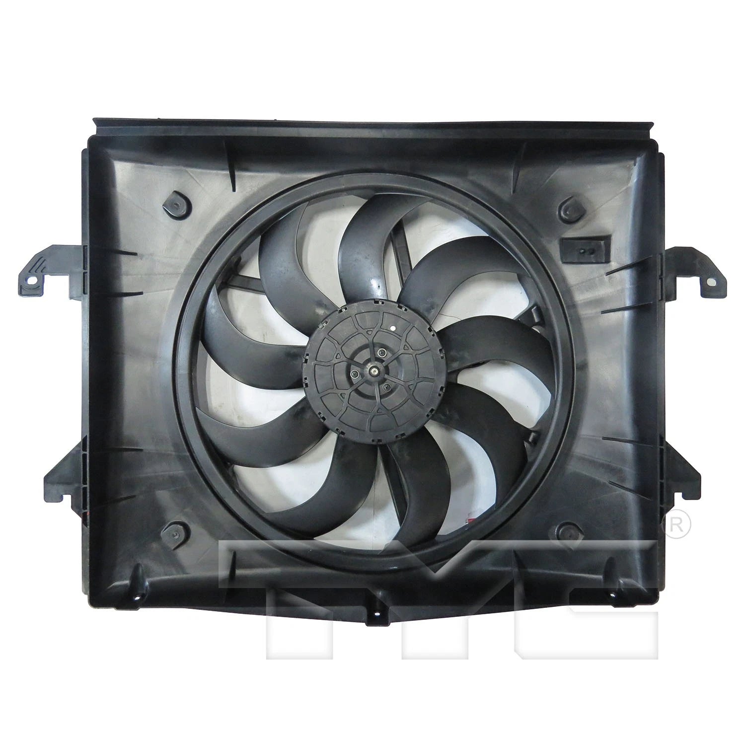 Replacement Plastic Radiator/Condenser Fan Assembly w/One Big Fan