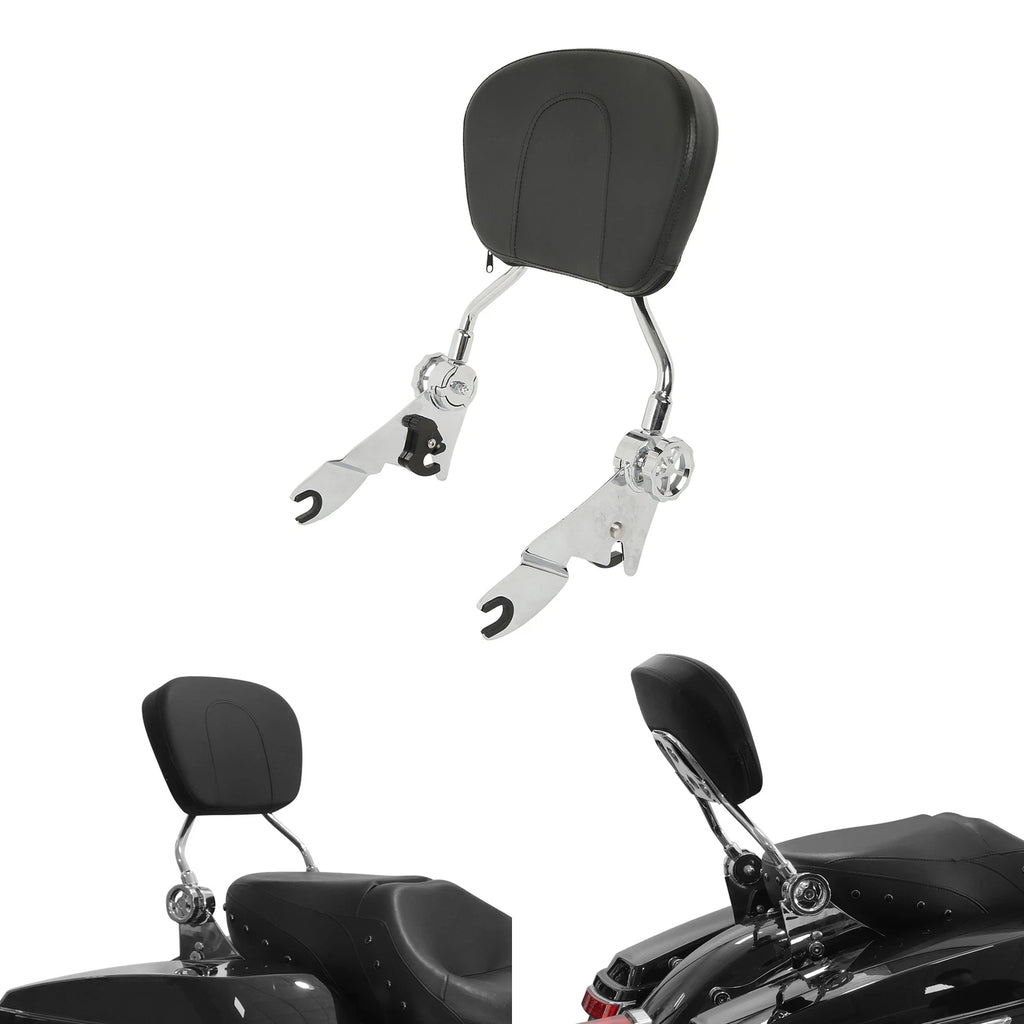 Adjustable Detachable Backrest Sissy Bar for Harley Electra Street Glide (2009–Present)