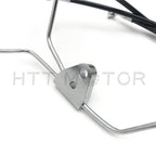 Front +8" Black Vinyl Brake Line Kit for Harley Touring (2008–2013)