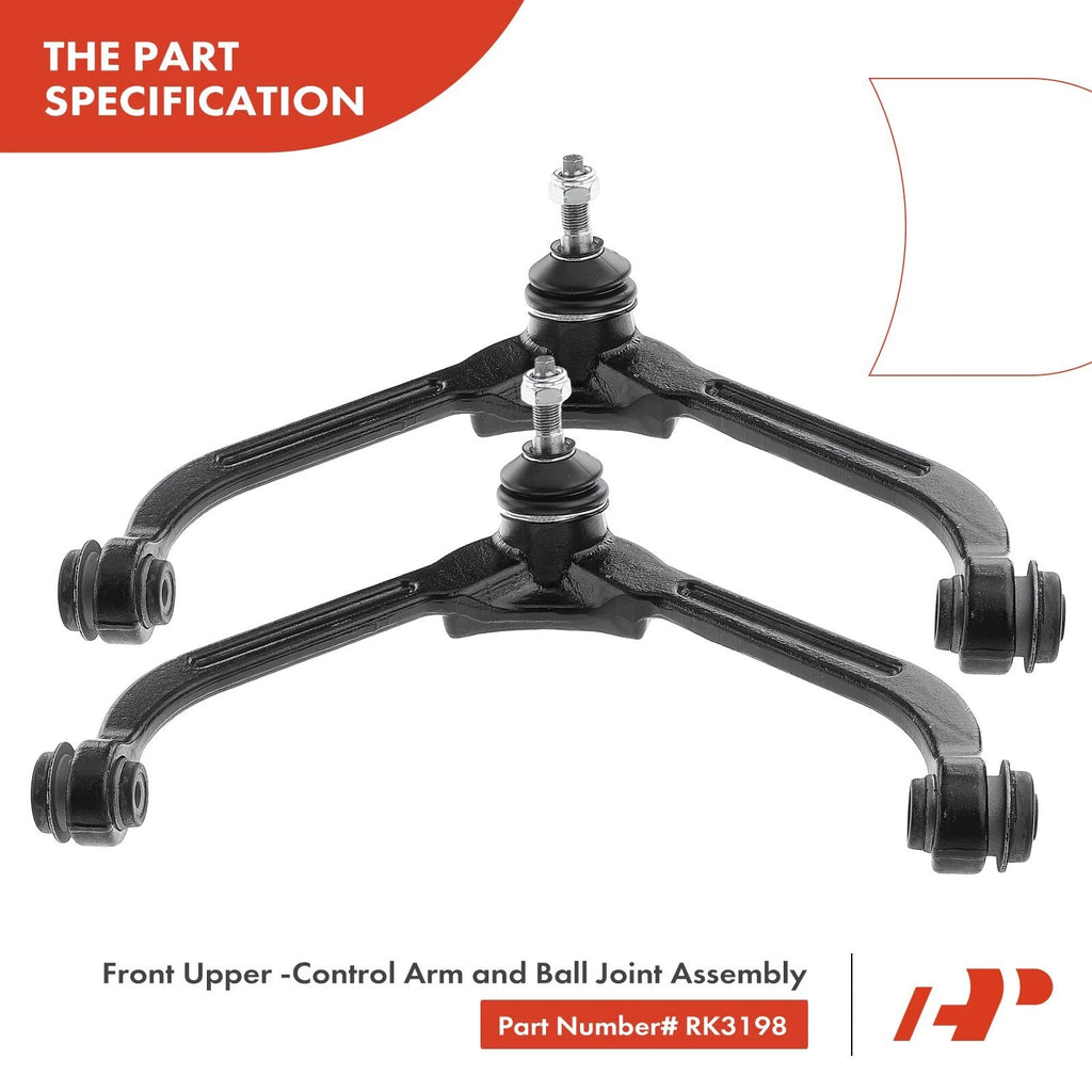 8x Front Control Arm Tie Rod Ball Joint for Jeep Liberty (2002-2004)