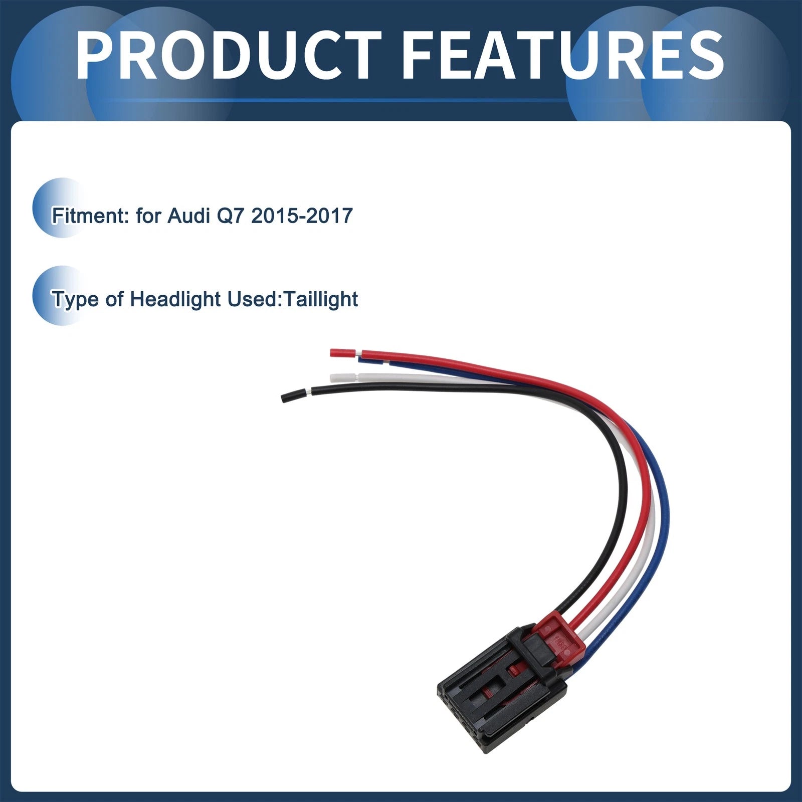 Headlight Wiring Harness Assembly for Audi Q7 (2015–2017) No.7N0972704