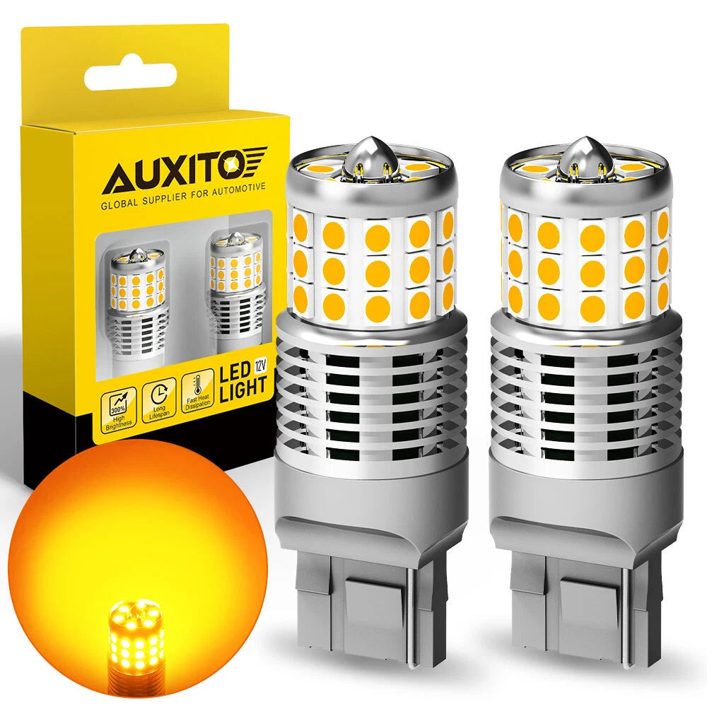 7440 LED Turn Signal Bulbs for Various Vehicles (1500K Amber)