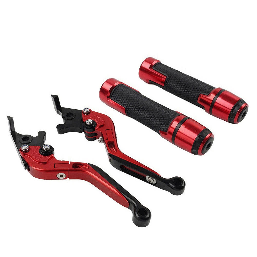 Set of 2 Red Extendable Brake Clutch Levers for Suzuki GSXR1000 (2001–2023)