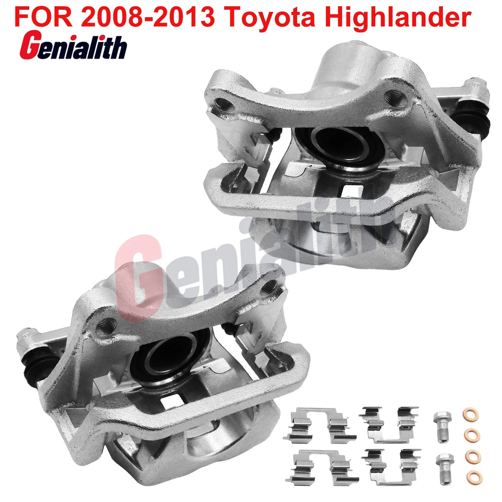 2X Rear Disc Brake Calipers Kit for Toyota Highlander (2008–2013)