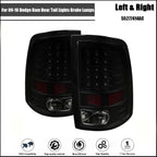 Black Tail Light Brake Reverse Lamps for Dodge Ram 1500 (2009–2018)