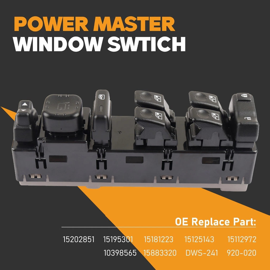 Master Power Window Switch for Chevy Silverado Tahoe GMC (2003–2007) 15883320