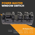Master Power Window Switch for Chevy Silverado Tahoe GMC (2003–2007) 15883320