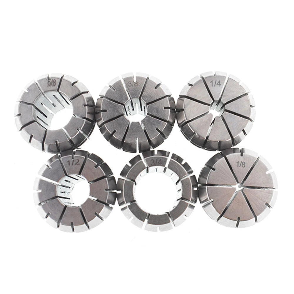 Set of 6 ER32 Spring Collets for CNC Milling Lathe (Compatible with Various Models)