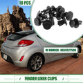 Fender Liner Clips for Hyundai Veloster (2012–2021) No. 86595-2T500, 10 Pcs