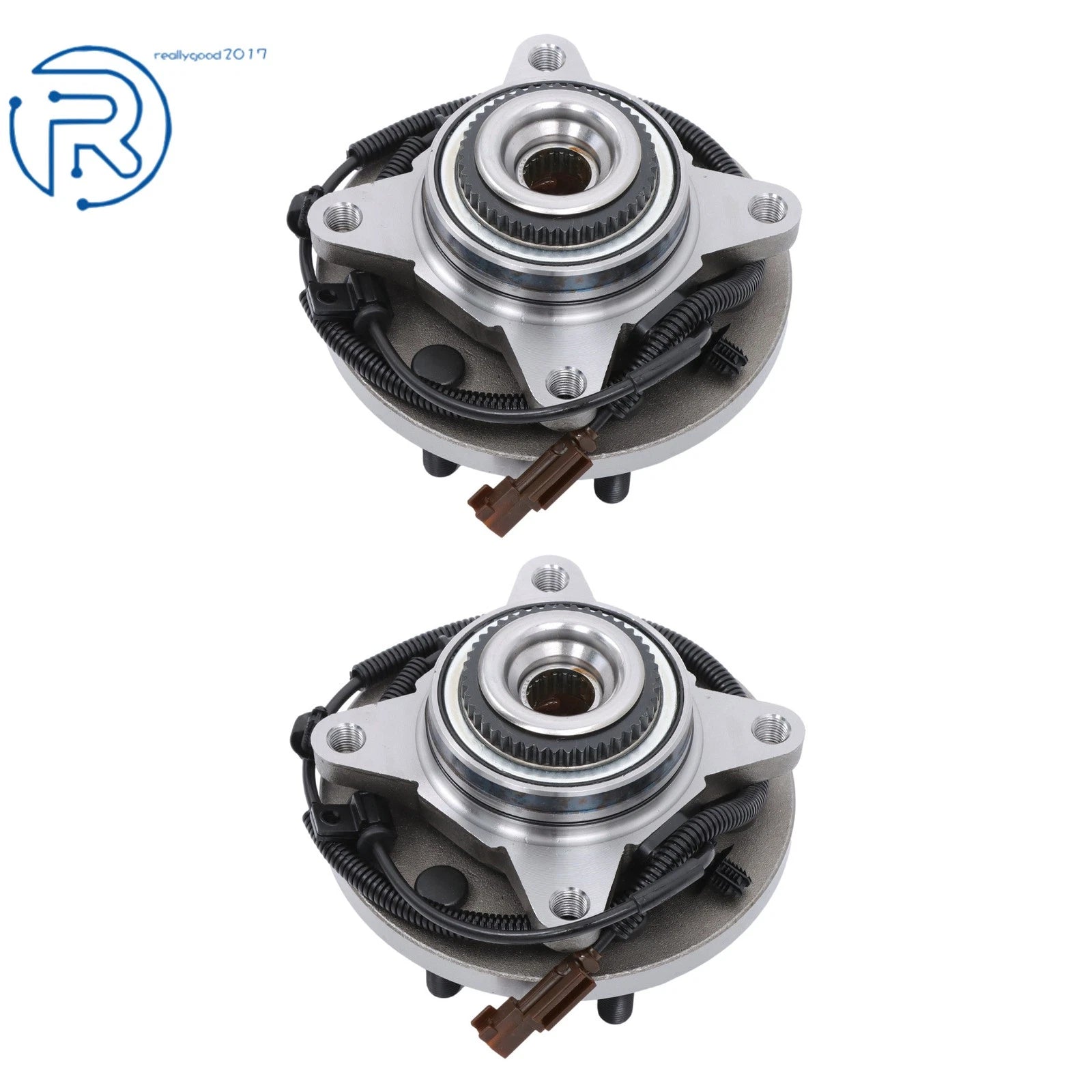 Set of 2 Front Side Wheel Hub Bearing Assemblies for Ford F-150 (2015–2017)