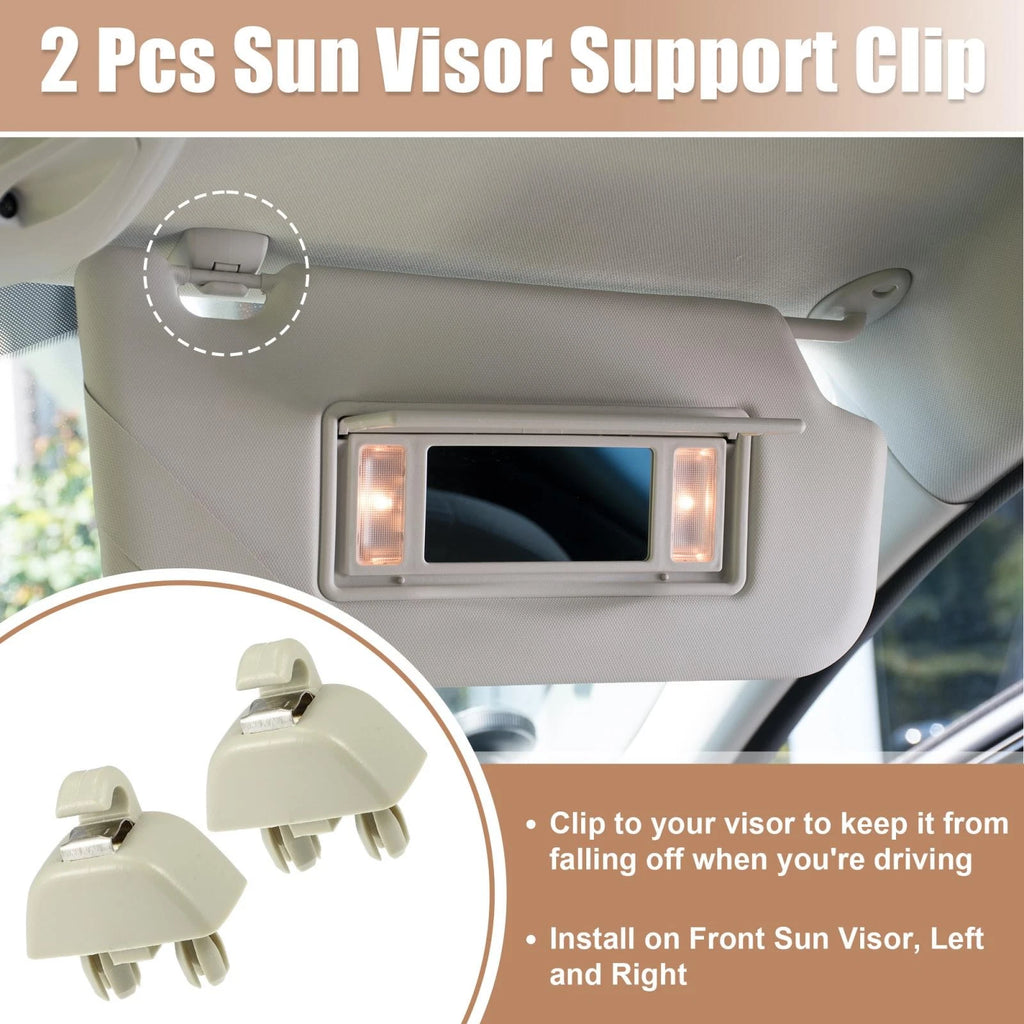 2X Sun Visor Support Clip Retainer 4F0857561 for Audi A6, VW Passat 
