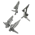 Driver & Passenger Footpegs Footrests Bracket for Kawasaki Ninja 300 (2013-2017)